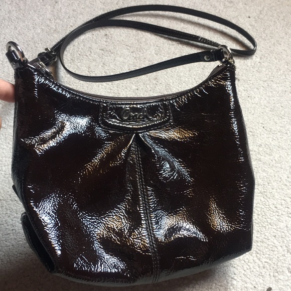 Coach authentic 💯 Ashley patent leather crossbody - Picture 1 of 5